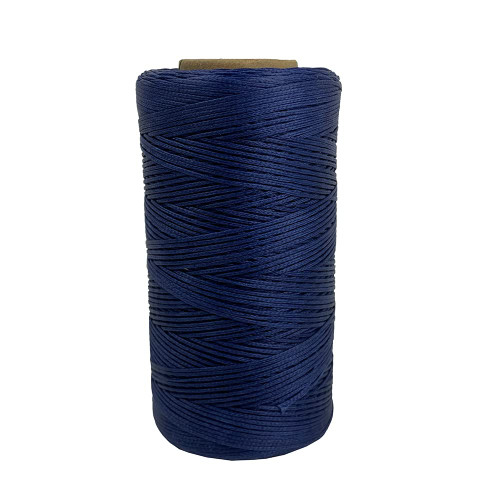 284yrd Blue Flat Waxed Thread 150D 1mm Leather Sewing Waxed Thread for Leather DIY Bookbinding Shoe Repairing Leather Projects Craft DIY