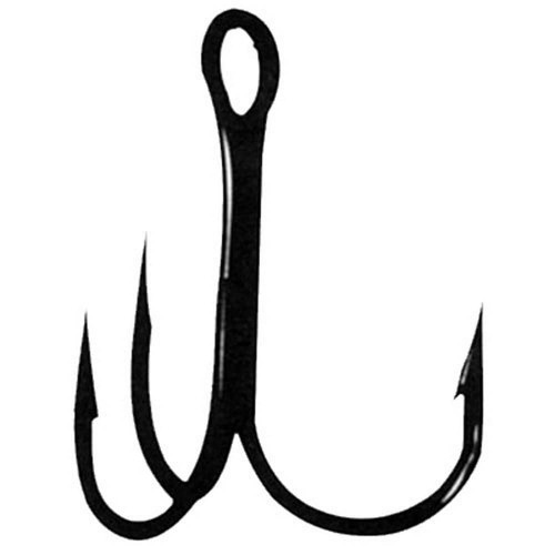 Gamakatsu 47108.5 Treble Hooks, Round Bend, Size 3, Bronze, per 9
