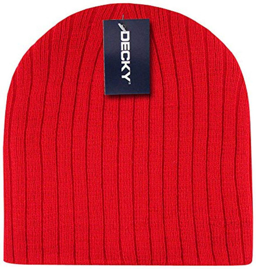 DECKY Cable Beanies, Red