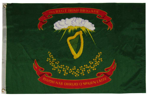 Trade Winds 2x3 69th Irish Brigade 100D Woven Poly Nylon Flag 2'x3' Banner Grommets