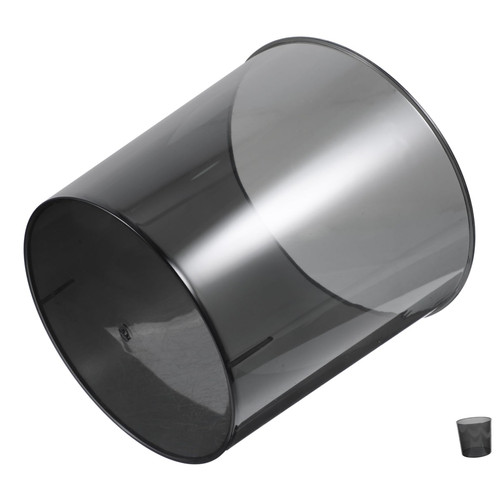 EXCEART Transparent Trash Can Storage Shelves Garbage Can Waste Bucket Multifunctional Storage Holder Trash Bin Decorative Waste Can Table Bin Office Plastic Small Trash Can Light Luxury