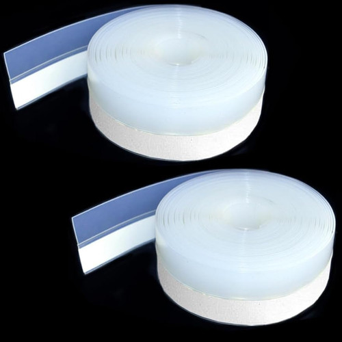 Weather Stripping Door Seal Strip, Adhesive Door Sealing Strip for Doors and Windows Gaps, Silicone Door Sealing Sticker Door Draft Stopper (25cm)