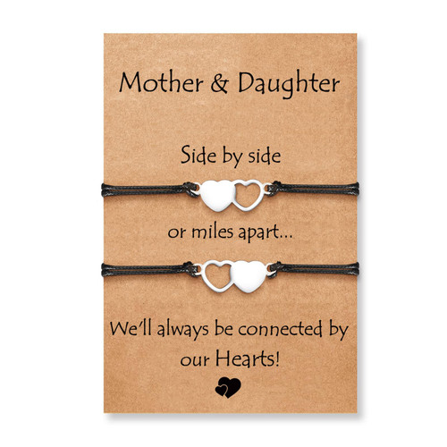 RAYSTAR Back to School Bracelet-Mother Daughter Bracelets Set for 2 Daughter Gift from Mom Mother Daughter Gift Mom Birthday Gifts for Mommy and Me Jewelry First Day of School Bracelets RAYSTAR Back to School Bracelet-Mother Daughter Bracelets Set for 2 Daughter Gift from Mom Mother Daughter Gift Mom Birthday Gifts for Mommy and Me Jewelry First Day of School Bracelets