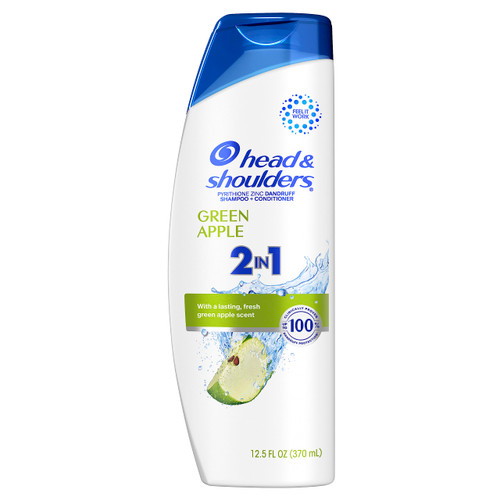 Head and Shoulders 2 in 1 Dandruff Shampoo and Conditioner, Green Apple, 12.5 oz Head and Shoulders 2 in 1 Dandruff Shampoo and Conditioner, Green Apple, 12.5 oz