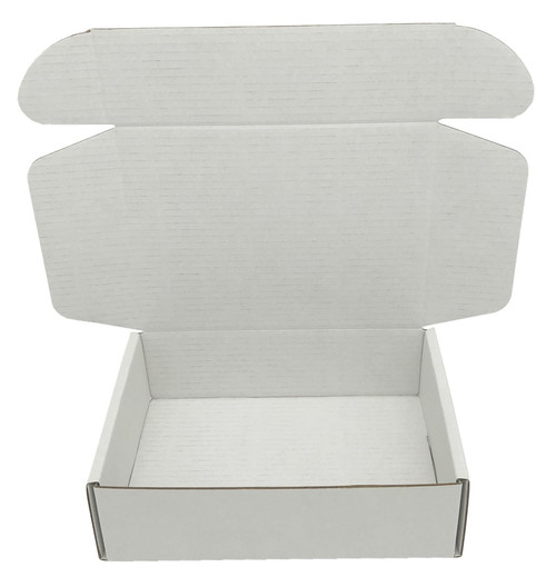Small Cardboard Shipping Box Mailers 6x4x1.6 Inch White Corrugated Packaging Storage Boxes 25 Pack (Inside Size: 5.3 x 3.8 x 1.5")