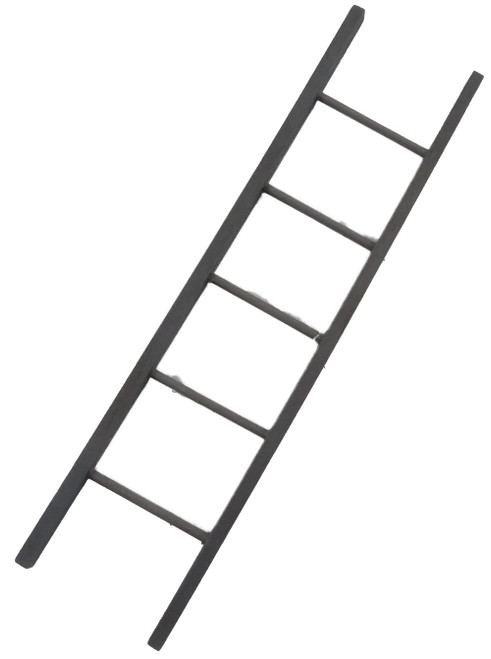 Melody Jane Dolls Houses Dollhouse Grey Straight Step Ladders Miniature Garden Outdoor Accessory 1:12