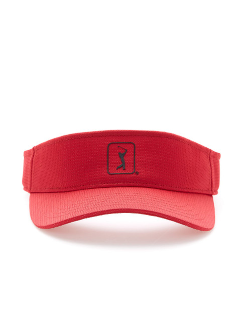PGA TOUR Men's Standard Mesh Golf Visor, Chili Pepper, One Size