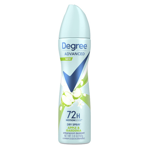 Degree Antiperspirant Spray Deodorant for Women Apple and Gardenia 72-Hour Protection 3.8 oz