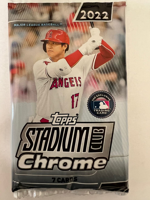 2022 Topps Stadium Club Chrome Baseball MLB Blaster Box Value Pack - 1 Pack - 7 Trading Cards - Find 1 Xfractor Per Pack, On Average