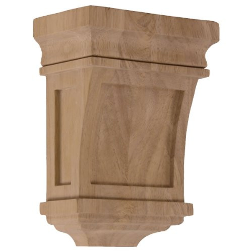 Ekena Millwork COR05X03X07SFAL 5-Inch W x 3-Inch D x 7-Inch H Santa Fe Corbel, Alder