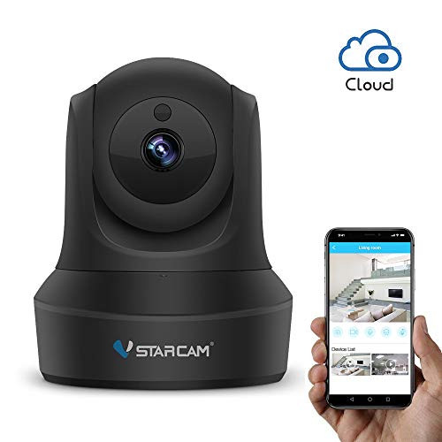 WiFi IP Camera, VStarcam 1080P PTZ Wireless Surveillance Camera, Night Vision Motion Detection Remote Baby or Pet Cam for Indoor, Two-Way Audio and Multi-Users Home Security Camera with Cloud Service