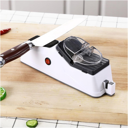 Electric Knife Sharpener, Professional Electric Knife Sharpener for Home, 5 Seconds for Quick Sharpening & Polishing with Protective Cover, Multifunctional Knife Sharpeners for Kitchen (USB)