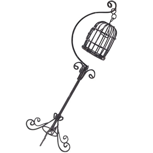 Kisangel Home Decor Home Decor Home Decor Miniature Birdcage 1:12 Wire Wrought Iron Bird Cage Miniature Victorian Pet Accessory Micro Landscape Decoration Kids Toys Kids Toys Kids Toys