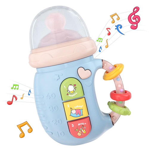 WSJKPA Baby Musical Toy 18M+ Cute Baby Bottle Light Up Music Baby Toys Early Learning Educational Infant Toys Baby Girl Boys Birthday Gift Toy for 2 3 Years Old (Blue) WSJKPA Baby Musical Toy 18M+ Cute Baby Bottle Light Up Music Baby Toys Early Learning Educational Infant Toys Baby Girl Boys Birthday Gift Toy for 2 3 Years Old (Blue)