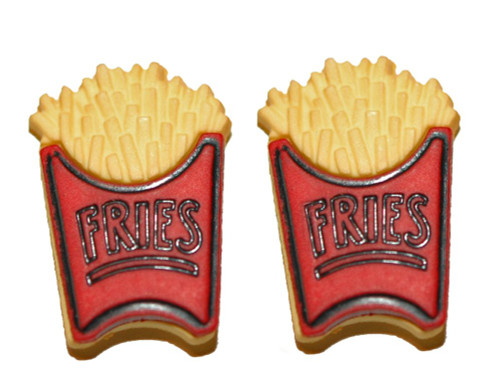 Pack of French Fries Stud Earrings (S313)