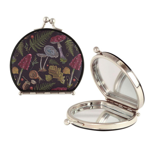 Sletend Mushrooms Gothic Compact Mirror for Women,Mini Pocket Travel Makeup Mirror,Pretty Portable Folding Small Pocket Mirror for Handbag,Purse,Double Sided Handheld Magnifying Mirror Sletend Mushrooms Gothic Compact Mirror for Women,Mini Pocket Travel Makeup Mirror,Pretty Portable Folding Small Pocket Mirror for Handbag,Purse,Double Sided Handheld Magnifying Mirror