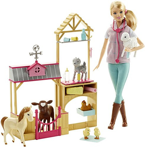 Barbie Careers Farm Vet Doll & Playset