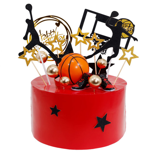 23 PCS Basketball Cake Toppers, Basketball Theme Cupcake Topper 3D Basketball Star Gold Balls Cake Decoration for Sports Basketball Birthday Party Decorations Supplies Sports Party Cake Decor (1) 23 PCS Basketball Cake Toppers, Basketball Theme Cupcake Topper 3D Basketball Star Gold Balls Cake Decoration for Sports Basketball Birthday Party Decorations Supplies Sports Party Cake Decor (1)