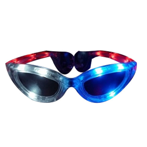 blinkee Red White Blue LED Sunglasses blinkee Red White Blue LED Sunglasses