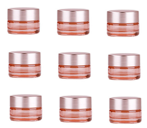 Healthcom 10 Packs 5g/5ml Empty Sample Jars Pink Glass Cosmetic Jar Pot Bottles with Rose Gold Lids Cosmetic Container Refillable Eye Cream Jar Pot Vials for Makeup Lotion Face Eyeshadow Lip Balms Healthcom 10 Packs 5g/5ml Empty Sample Jars Pink Glass Cosmetic Jar Pot Bottles with Rose Gold Lids Cosmetic Container Refillable Eye Cream Jar Pot Vials for Makeup Lotion Face Eyeshadow Lip Balms