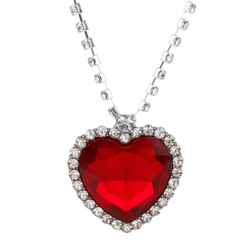 Yifnny Titanic Heart of the Ocean Necklace, Silver Plated Blue Crystal Necklace Created Sapphire Necklace Large Heart of the Ocean Pendant Necklace Jewelry for Women Girl (Red) Yifnny Titanic Heart of the Ocean Necklace, Silver Plated Blue Crystal Necklace Created Sapphire Necklace Large Heart of the Ocean Pendant Necklace Jewelry for Women Girl (Red)