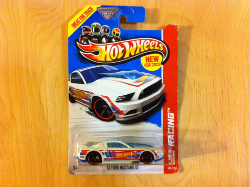 Hot Wheels HW Racing '13 Ford Mustang GT White