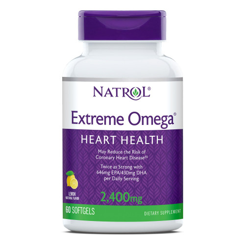 Natrol Omega-3 Extreme,Lemon 60-Count