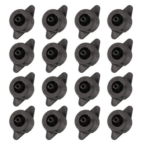 METALLIXITY Pressure Compensating Dripper, (1 Gallon Per Hour) 50Pcs, Plastic Irrigation Drip Emitters - for Watering Garden Lawn Plants, Black