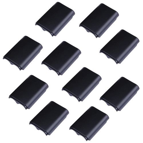 10 Pcs Battery Cover Case for Xbox 360 Wireless Controller,Replacement Battery Pack Shell Compatible with Xbox 360(Black)
