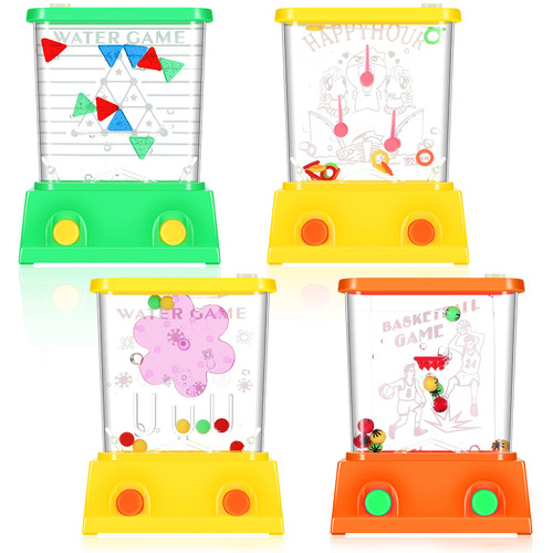 4 Pieces Handheld Water Game Arcade Water Ring Water Tables for Beach Toys Party Favor Fish Rings Fun Game for Different Ages Basketball Fun Gifts for Men Retro Pastime, Without Water (Classic Style) 4 Pieces Handheld Water Game Arcade Water Ring Water Tables for Beach Toys Party Favor Fish Rings Fun Game for Different Ages Basketball Fun Gifts for Men Retro Pastime, Without Water (Classic Style)