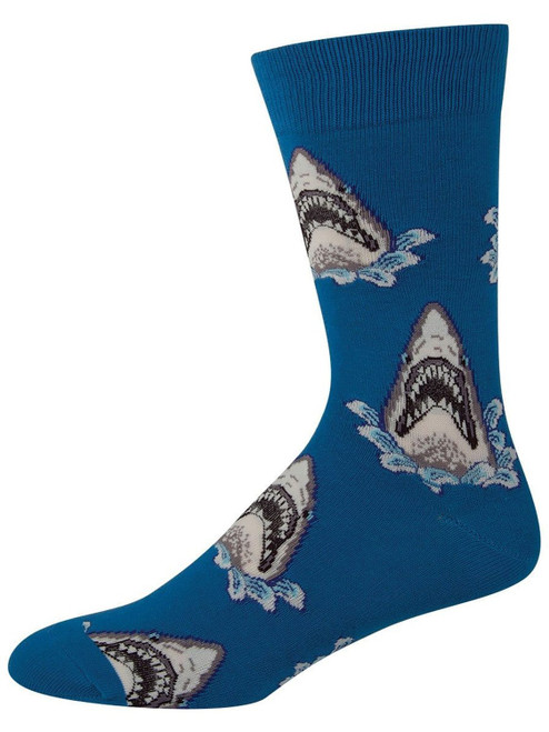 Socksmith Shark Attack Blue 1 One Size