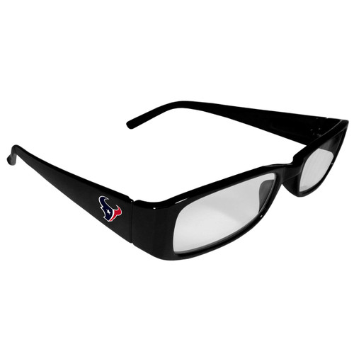 NFL Houston Texans Unisex Printed Reading Glasses, +1.25, Black, One Size