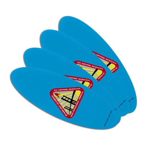 Star Trek Star Fleet Academy Double-Sided Oval Nail File Emery Board Set 4 Pack