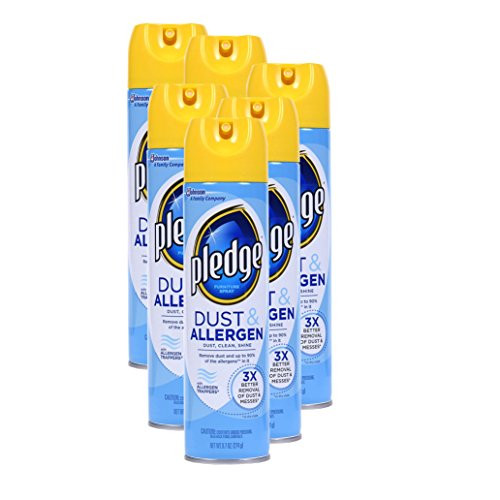 Pledge Dust & Allergen Furniture Spray, Outdoor Fresh 9.70 oz (Pack of 6)