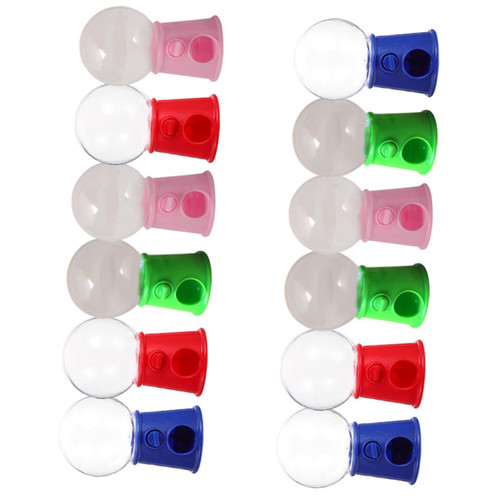 HOMSFOU 12pcs Mini Machine Vending Machine Toys Candy Catcher Toy Mini Candy Dispenser Gumball Machines Toys Gumball Machine for Kids Plastic Capture Machine Child Personality