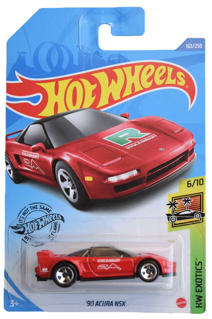 Hot Wheels '90 Acura NSX, [red] 163/250 Exotics 6/10