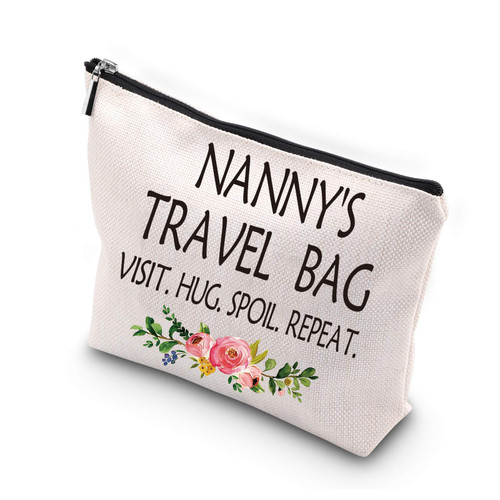 WCGXKO Nanny Gift Mother's Day Gift for Nanny Grandma Travel Gift Toiletry Bag Nanny Gift from Grandchildren (NANNY'S TRAVEL) WCGXKO Nanny Gift Mother's Day Gift for Nanny Grandma Travel Gift Toiletry Bag Nanny Gift from Grandchildren (NANNY'S TRAVEL)