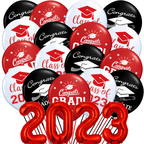 Graduation Balloons Party Decoration Supplies 2023 - Class of 2023 Congrats Grad Balloons 2023 Graduation Party Decorations for College High School Graduation Balloons Party Decoration Supplies 2023 - Class of 2023 Congrats Grad Balloons 2023 Graduation Party Decorations for College High School