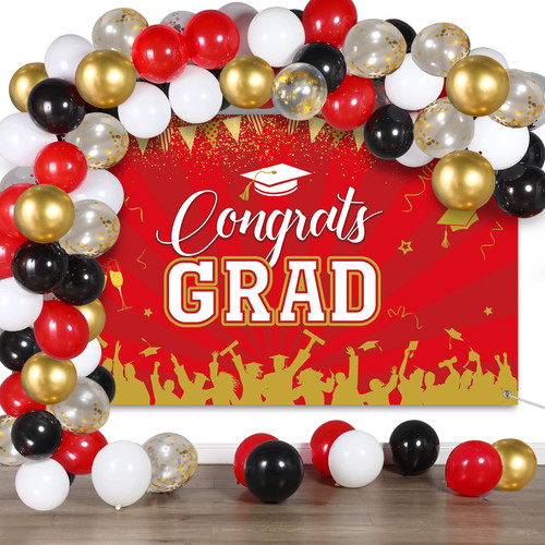 Congrats Grad Decorations 2023 Graduation Party Decorations Class of 2023 Balloons Decorations Happy Grad Supplies Graduation Party Decoration (Red) Congrats Grad Decorations 2023 Graduation Party Decorations Class of 2023 Balloons Decorations Happy Grad Supplies Graduation Party Decoration (Red)
