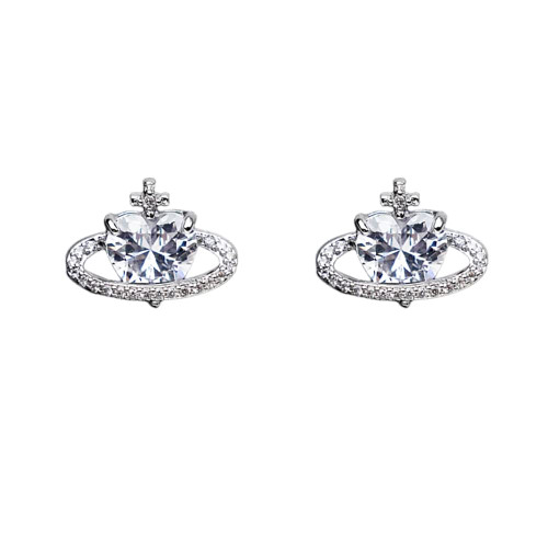 Heart Planet Cubic Zirconia Stud Earrings for Women Girls 925 Sterling Silver Hypoallergenic Cute Crystal Small Love Hearted Studs Cartilage Piercing Ear Jewelry Dainty Gifts for Valentine Birthday Heart Planet Cubic Zirconia Stud Earrings for Women Girls 925 Sterling Silver Hypoallergenic Cute Crystal Small Love Hearted Studs Cartilage Piercing Ear Jewelry Dainty Gifts for Valentine Birthday