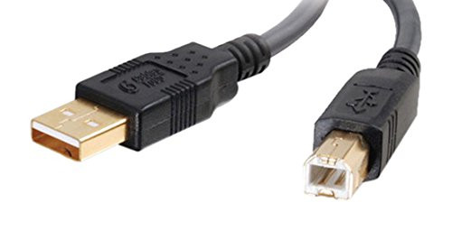 C2G/Cables to Go 29141 Ultima USB 2.0 A/B Cable, Black (6.5 Feet/ 2 Meters)