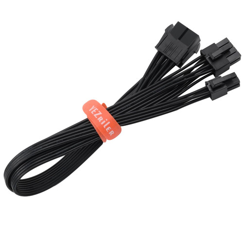 YEZriler 8 Pin to 4 Pin CPU Power Adapter, CPU 8 Pin Female to CPU 8 Pin ATX 4 Pin Male Power Supply Converter Extension Cable for Motherboard 13-inch(34cm)