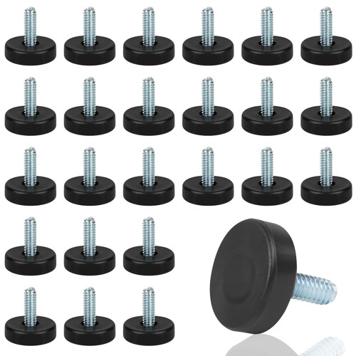 COIDEA 1/4" Thread Furniture Feet Levelers, 24 PCS Adjustable Furniture Feet Threaded Screw in, Leveling Feet Screw On Furniture Glide Leveling for Table, Cabinets, Chairs, Stool Legs(1/4"-20) COIDEA 1/4" Thread Furniture Feet Levelers, 24 PCS Adjustable Furniture Feet Threaded Screw in, Leveling Feet Screw On Furniture Glide Leveling for Table, Cabinets, Chairs, Stool Legs(1/4"-20)