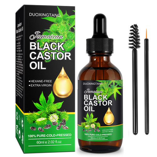 DuoXingTang Jamaican Black Castor Oil in Glass Bottles,100% Pure Natural Organic Castor Oils Cold Pressed Unrefined for Hair Growth,Eyelashes and Eyebrows-Hair Oil and Body Massage Oil DuoXingTang Jamaican Black Castor Oil in Glass Bottles,100% Pure Natural Organic Castor Oils Cold Pressed Unrefined for Hair Growth,Eyelashes and Eyebrows-Hair Oil and Body Massage Oil