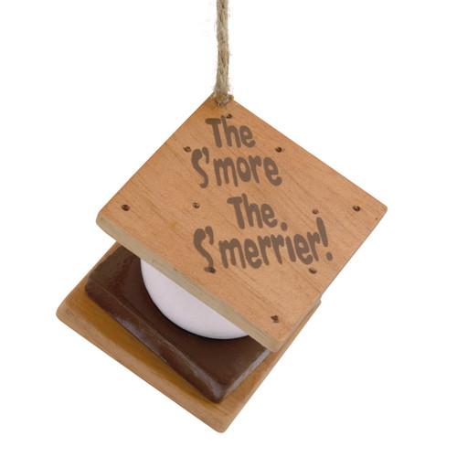 Hallmark The S'More The S'merrier S'More Christmas Ornament, Wood