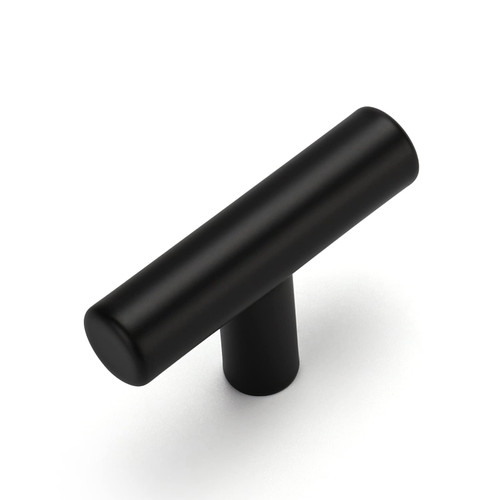 OYX 10 Pack Cabinet Knobs Matte Black Cabinet Pulls, Kitchen Cabinet Knobs Black Knobs for Cabinets and Drawers, Single Hole T Knobs