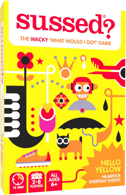 SUSSED The Wacky 'What Would I Do?' Card Game - for Kids & Families Who Love Social Board Games - Great Stocking Stuffer - Hello Yellow Deck