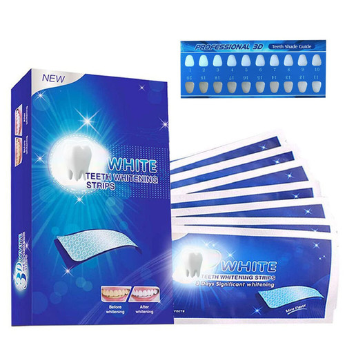 Teeth Whitening Strips 28 Pcs, Non-Sensitive White Strips Teeth Whitening Kit, Teeth Whitening Kit with Fast Whiten Results for Home