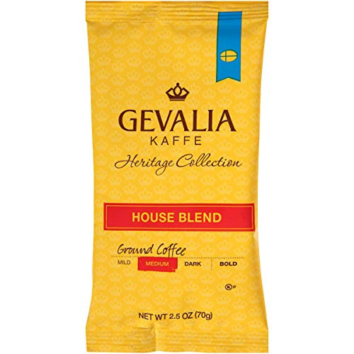 Gevalia House Blend Roast & Ground Coffee, 2.5 oz. (Coffee) Pack of 24