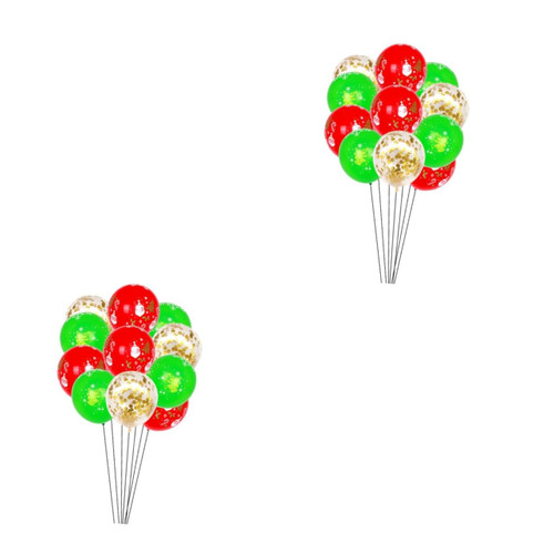 ERINGOGO 50 Pcs 12 Confetti Filled Balloons Party Balloons Snowflake Balloon White Round Balloons Christmas Confetti Balloons Xmas Balloon Red Latex Balloons Baby Bouquet Party Supplies